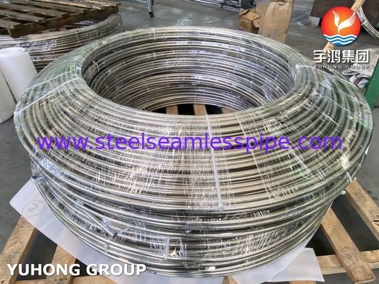 ASTM A269 TP316/316L Ατσάλινο θερμοανταλλάκτη σωλήνα περιστροφής Bright Annealed