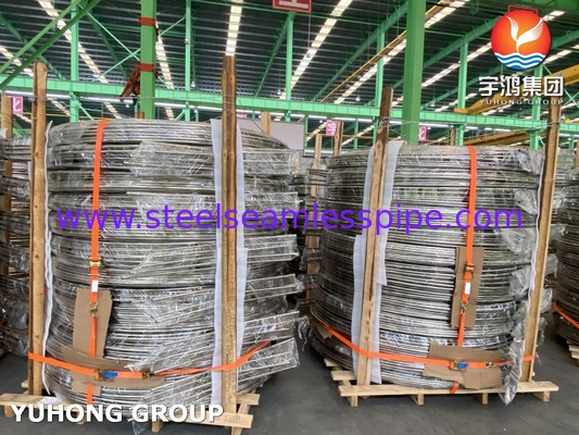 ASTM A269 TP316/316L Ατσάλινο θερμοανταλλάκτη σωλήνα περιστροφής Bright Annealed