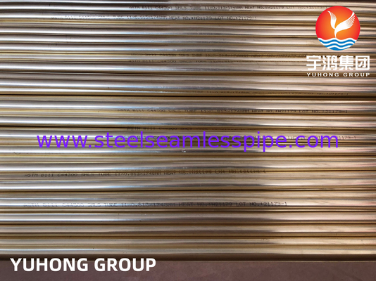 ASTM B111 C44300 Χωρίς ραφές σωλήνες από χάλκινο χάλυβα