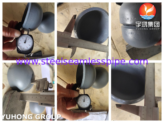 ASME B16.9 ASTM A234 WPB Συσκευές σωλήνων από χάλυβα άνθρακα Συσκευές με μαύρη επίστρωση