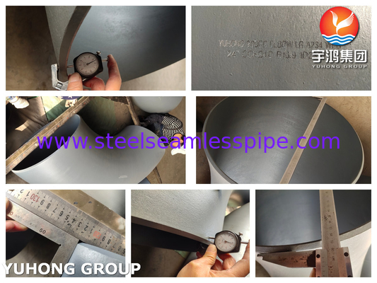 ASME B16.9 ASTM A234 WPB Συσκευές σωλήνων από χάλυβα άνθρακα Συσκευές με μαύρη επίστρωση