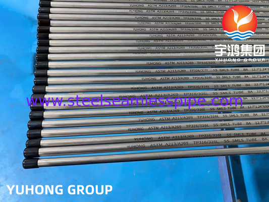 ASTM A213 TP316L Ατσάλινο φωτεινό αναψυγμένο σωλήνα