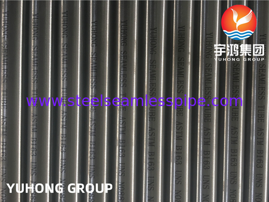 ASME SB163 N08825 Χωρίς ραφές σωλήνας από κράμα νικελίου για συμπυκνωτές και ανταλλακτές θερμότητας