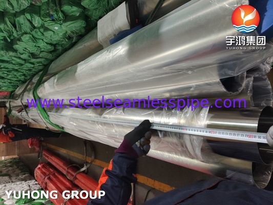 ASME SA270 ASTM A270 Ζυγισμένο σωλήνα από ανοξείδωτο χάλυβα γυαλισμένο 320 240 GRIT TP304