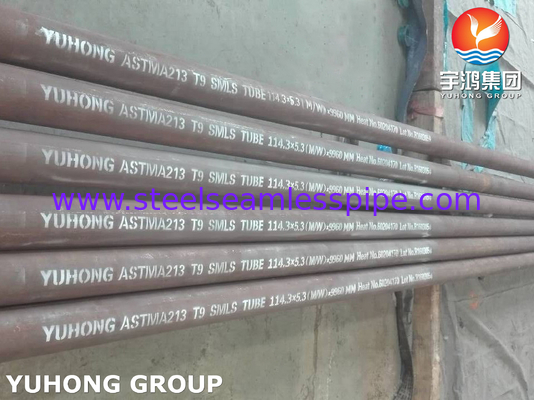 ASME SA213 T9 Χάλυβα κράματος αδιάβροχο σωλήνα για καυμένο φούρνο καυμένο θερμοσίφωνα σωλήνα συγκέντρωσης σωλήνα ακτινοβολία