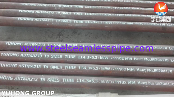 ASME SA213 T9 Χάλυβα κράματος αδιάβροχο σωλήνα για καυμένο φούρνο καυμένο θερμοσίφωνα σωλήνα συγκέντρωσης σωλήνα ακτινοβολία