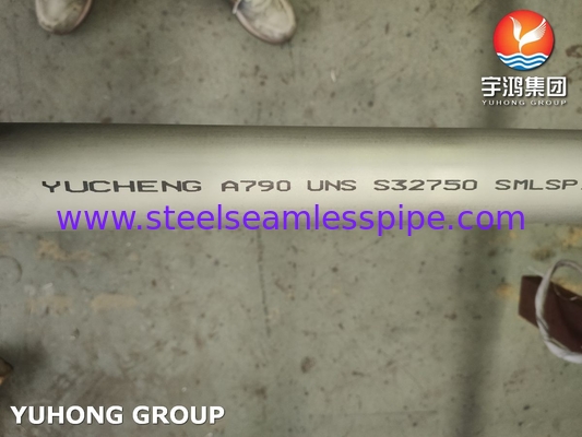 Επεξεργασία νερού ASTM A790 UNS S32750 Σωλήνες από ανοξείδωτο χάλυβα
