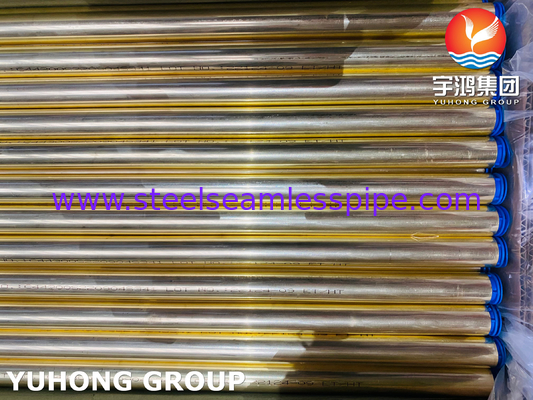ASTM B111 C44300 / DIN CuZn28Sn1 Χωρίς συγκόλληση σωλήνας από χαλκό