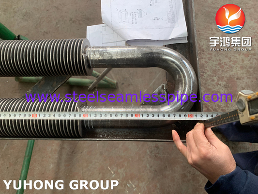 Χάλυβα άνθρακα U Bend HFW Fined Tube ASTM A106 Gr.B Για εναλλάκτη θερμότητας