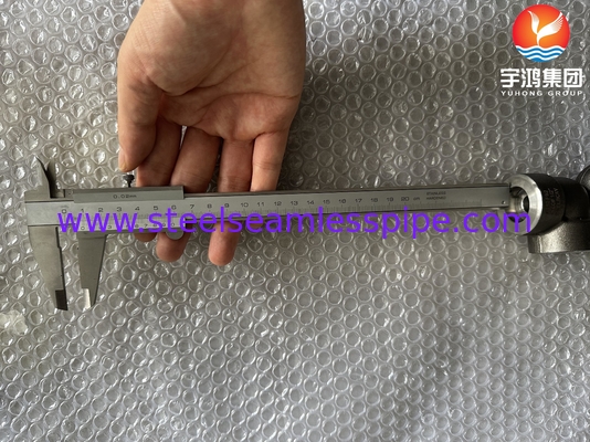 Α182 F53 F92 1/2" #3000 90° Ελκώδης πύλη αγκώνου ASME B16.11 Για εργοστάσια παραγωγής ηλεκτρικής ενέργειας