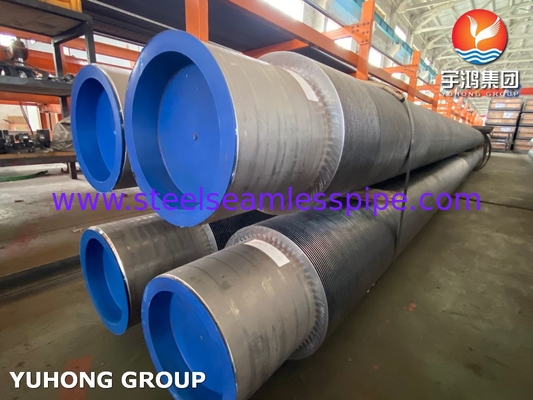 Σωλήνες με φτερούγες ASTM A312 TP347H SS Strip Solid Fin Tube για εξοικονόμο
