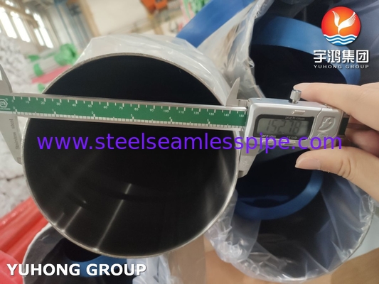 ASTM A270 Τροφική ποιότητα SS304 Ατσάλινος Χάλυβα Υγιεινός σωλήνας γυαλισμένος σωλήνας