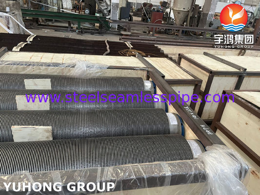 Ανοξείδωτος χάλυβας HFW με σπειροειδή συγκόλληση πτερυγίων για μεταφορά θερμότητας