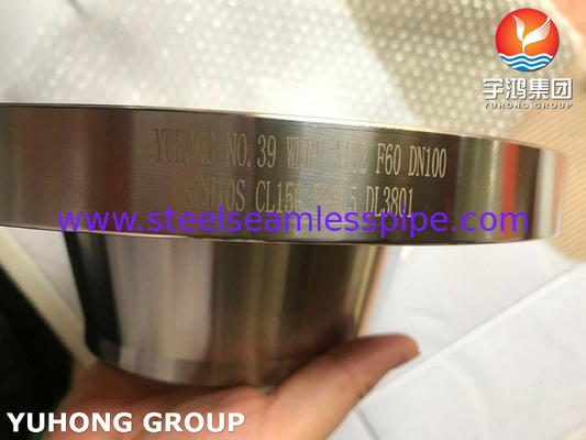 ASTM A182 F60 Διπλής χάλυβα πλαστική φλάντσα συγκόλλησης με λαιμό / WNRF