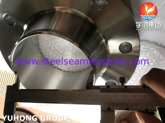 ASTM A182 F60 Διπλής χάλυβα πλαστική φλάντσα συγκόλλησης με λαιμό / WNRF