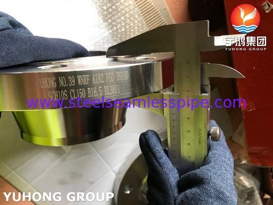 ASTM A182 F60 Διπλής χάλυβα πλαστική φλάντσα συγκόλλησης με λαιμό / WNRF