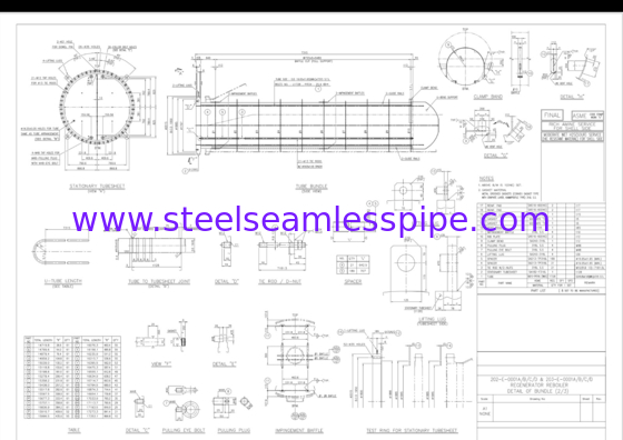 Χάλυβα από ανοξείδωτο ατσάλι χωρίς έλξη U Bend Tube SA213 TP316L Tube Bundle για τον αναζωογονητή Reboiler Oil Refinery