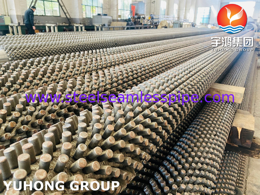 ASTM A312 TP316L Πυκνωμένος φτερωτός σωλήνας για συστήματα ανταλλαγής θερμότητας Προσαρμόσιμο ύψος