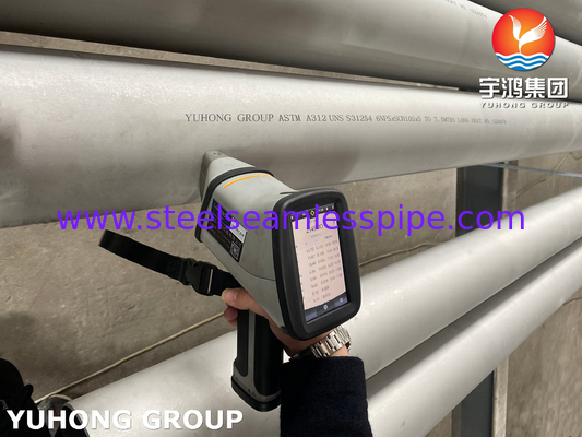 ASTM A312 UNS S31254 254SMO /1.4547 Υψηλό Mo Αυστενίτης Ατσάλι