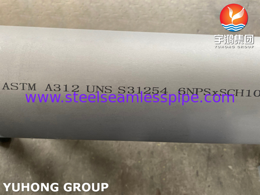 ASTM A312 UNS S31254 254SMO /1.4547 Υψηλό Mo Αυστενίτης Ατσάλι