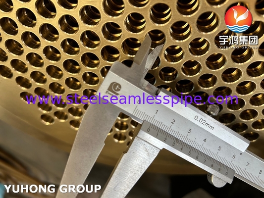 ASTM B171 C46400 Σταθερό φύλλο σωλήνων Βασικό στοιχείο για ανταλλακτές θερμότητας