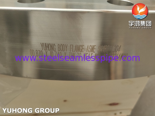Β16.5 ASTM A182 / ASME SA182 F304 Φλάνσα σώματος από ανοξείδωτο χάλυβα