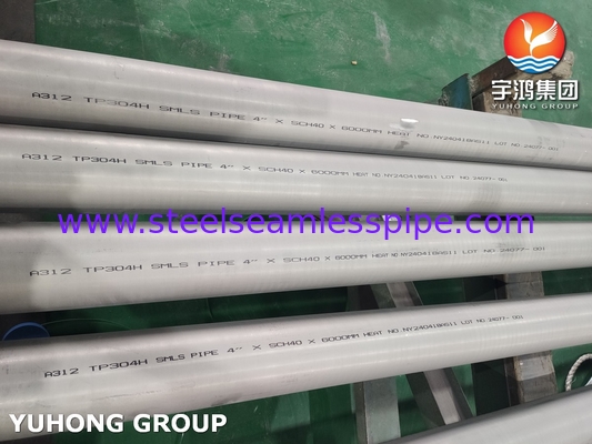 ASTM A312 TP304H Χάλυβα από ανοξείδωτο χάλυβα