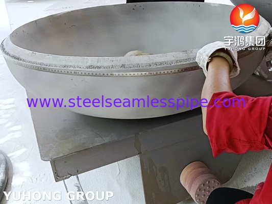 SA240 SS321 Ελλειπτοειδείς δεξαμενές κεφαλής από ανοξείδωτο χάλυβα και δοχεία αποθήκευσης