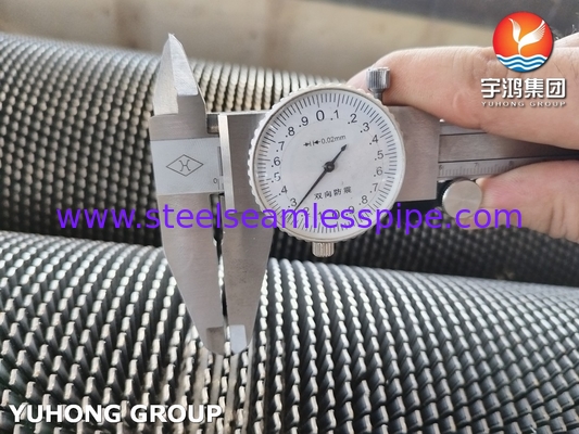 ASTM A312 TP304H Χάλυβα από ανοξείδωτο χάλυβα HFW Στρογγυλοειδής σωλήνας με φτερούγες