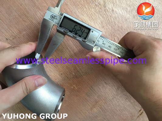 ASME SB366 WP904L-S Άξονα από ανοξείδωτο χάλυβα 90° LR Εγκώνες BW ASME B16.9