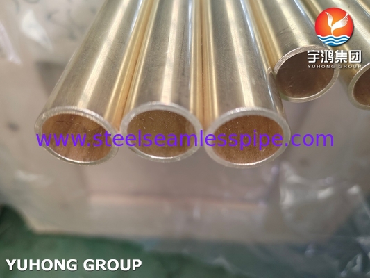 ASTM B111 C44300 O61 Σωλήνας μεταλλικού χάλυβα Admiralty Seamless Copper Heat Exchanger Tube