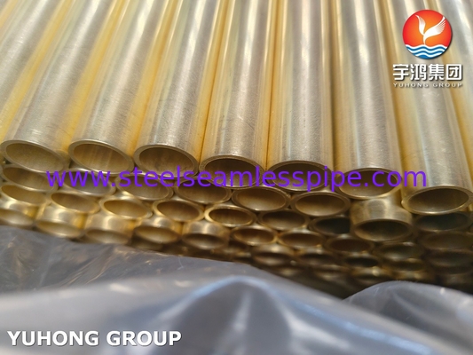 ASTM B111 C44300 O61 Σωλήνας μεταλλικού χάλυβα Admiralty Seamless Copper Heat Exchanger Tube