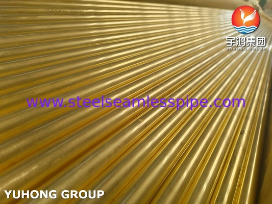 ASTM B111 C44300 O61 Σωλήνας μεταλλικού χάλυβα Admiralty Seamless Copper Heat Exchanger Tube