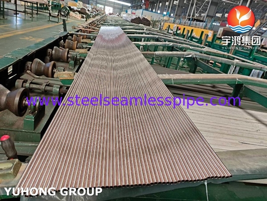 ASTM B111 C70600 Ελαφρύς αναψυκτικός σωλήνας O61 Χαλκού Νικελίου Σύνθετο σωλήνα Ψυγμένο με θαλάσσιο νερό σωλήνα