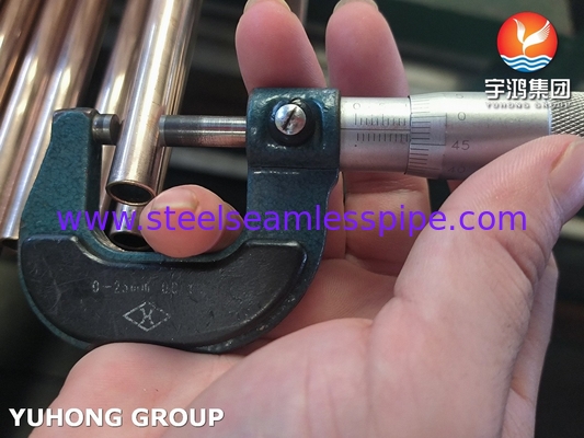 ASTM B111 C70600 Ελαφρύς αναψυκτικός σωλήνας O61 Χαλκού Νικελίου Σύνθετο σωλήνα Ψυγμένο με θαλάσσιο νερό σωλήνα