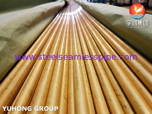 ASTM B111 C68700 Χωρίς συγκόλληση σωλήνας σωλήνα από κράμα χαλκού για ανταλλακτήρα θερμότητας