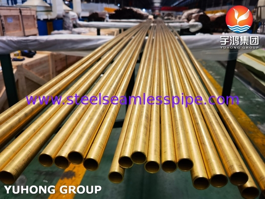 ASTM B111 C68700 Χωρίς συγκόλληση σωλήνας σωλήνα από κράμα χαλκού για ανταλλακτήρα θερμότητας