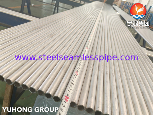 Υπερ-διπλής σωλήνας 2507, ASME SA789 UNS S32750 Χωρίς ραφή διπλής σωλήνας χάλυβα