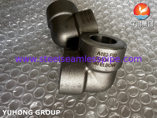 ASTM A182 F92 Χάλυβας κράματος 90° Κεφαλοκέφαλος 6000# Τεχνουργήματα σωλήνων υψηλής πίεσης