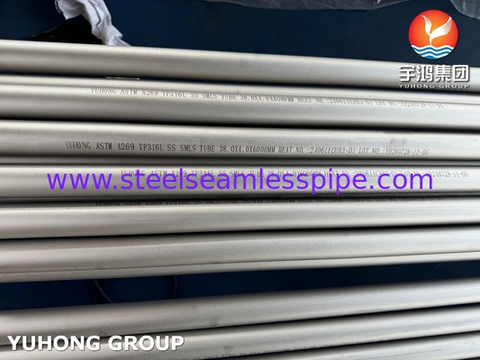 ASTM A269 TP316L Κούφος άψογος σωλήνας από ανοξείδωτο χάλυβα