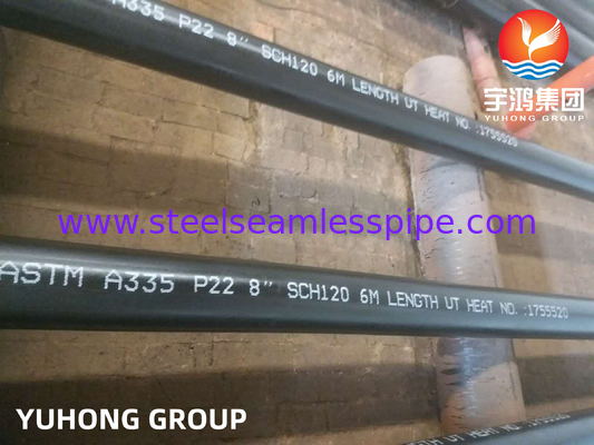 ASTM A335 P22 2-1/4Cr Σύνδεσμος ατσάλινου σωλήνα χωρίς συγκόλληση για εργοστάσια παραγωγής ηλεκτρικής ενέργειας / λέβητα / πυρηνική ενέργεια