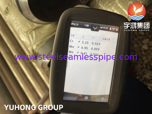 ASTM A335 P22 2-1/4Cr Σύνδεσμος ατσάλινου σωλήνα χωρίς συγκόλληση για εργοστάσια παραγωγής ηλεκτρικής ενέργειας / λέβητα / πυρηνική ενέργεια