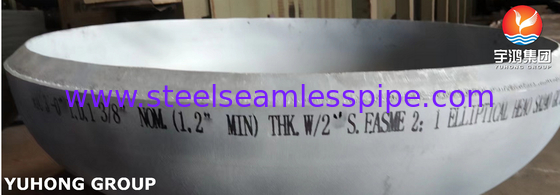 ASTM SA240 SS321 Ελλειπτόμορφη κεφαλή και άκρο πιάτου για δοχείο υπό πίεση