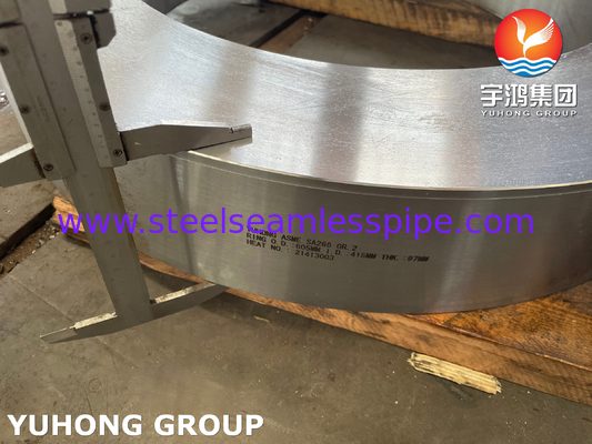 ASME SA266 GR 2 Δίσκος και δαχτυλίδι από χάλυβα άνθρακα για εναλλάκτη θερμότητας