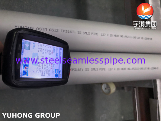 ASTM A312 316Ti Σιδηροδρομικό σωλήνα από ανοξείδωτο χάλυβα