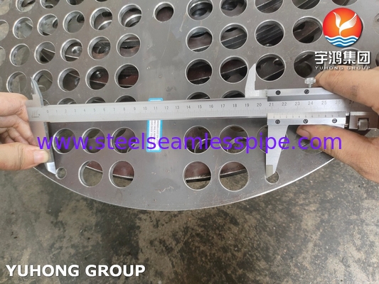 ASTM B171 C71500 Χάλυβα Νικέλιο 70/30 Φύλλα σωλήνων για ανταλλακτές θερμότητας με κέλυφος και σωλήνα