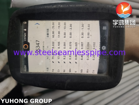 ASTM A213 TP347 1.4550 Χωρίς συγκόλληση σωλήνας για λέβητα και εναλλάκτη θερμότητας
