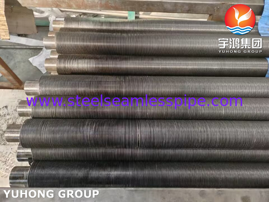 ASTM A210 GR.A1, Εγκατεστημένος σωλήνας φτερών από χάλυβα άνθρακα με λωρίδα αλουμινίου, 100% ECT