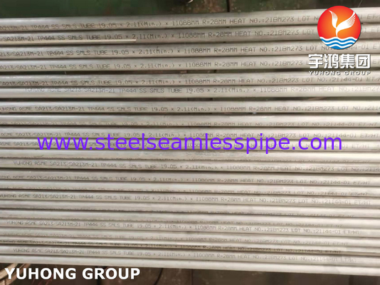 Φερριτικό αδιάβροχο σωλήνα ASME/ASTM A213 T444 για λέβητα και εναλλάκτη θερμότητας