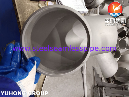 ASTM A815 UNS S32750 Υπερ-διπλόξυλα εξαρτήματα από ανοξείδωτο χάλυβα 90 μοίρες LR Κόντος